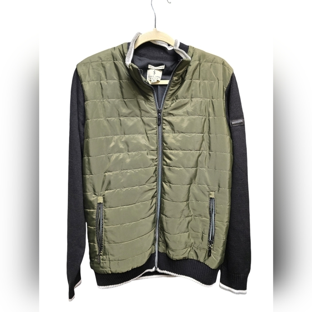 Scott James England Quilted Jacket Sz. Large Military Puffer